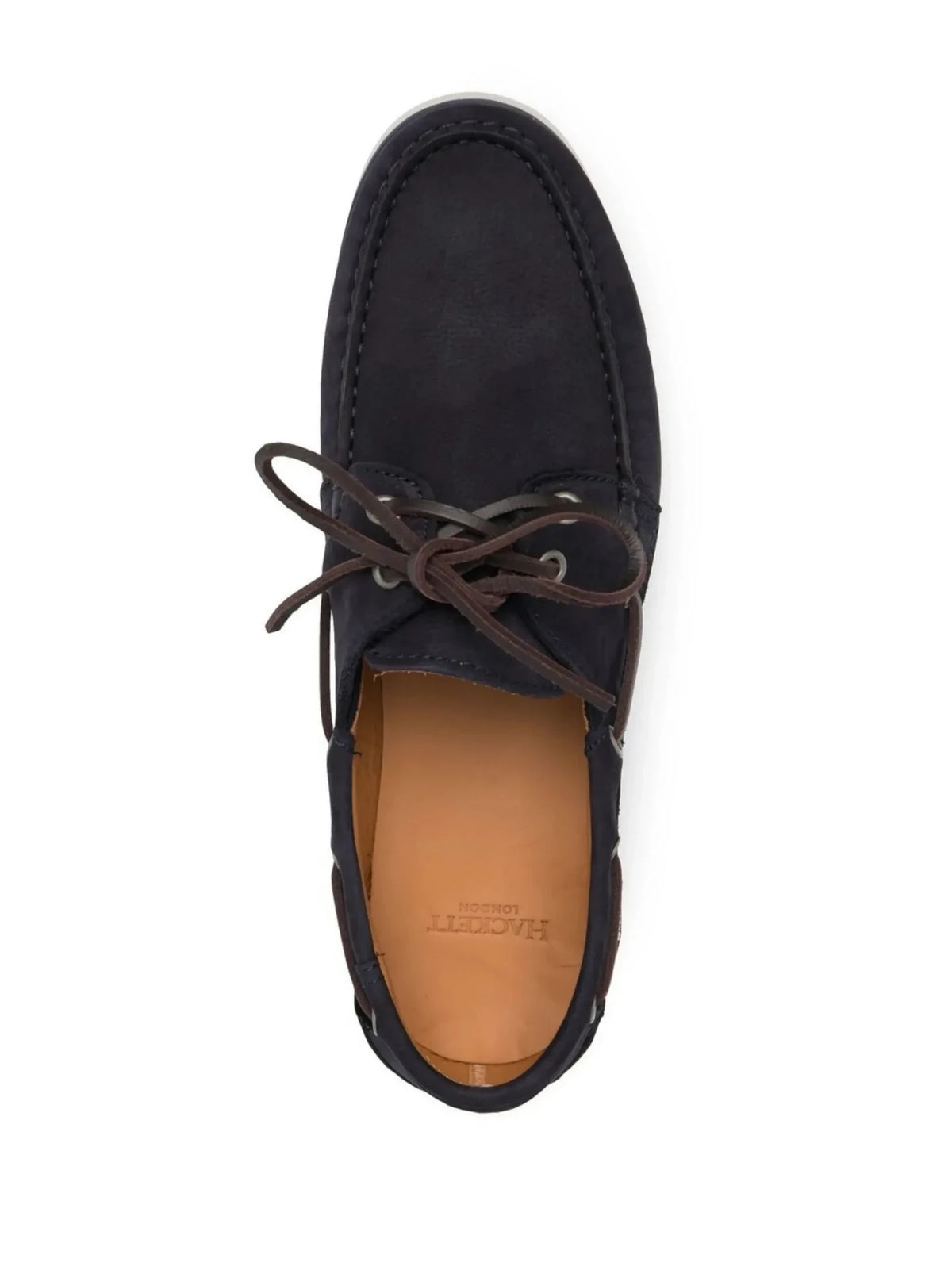 Contrast Sole Brown Boat Shoes