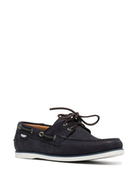 Contrast Sole Brown Boat Shoes