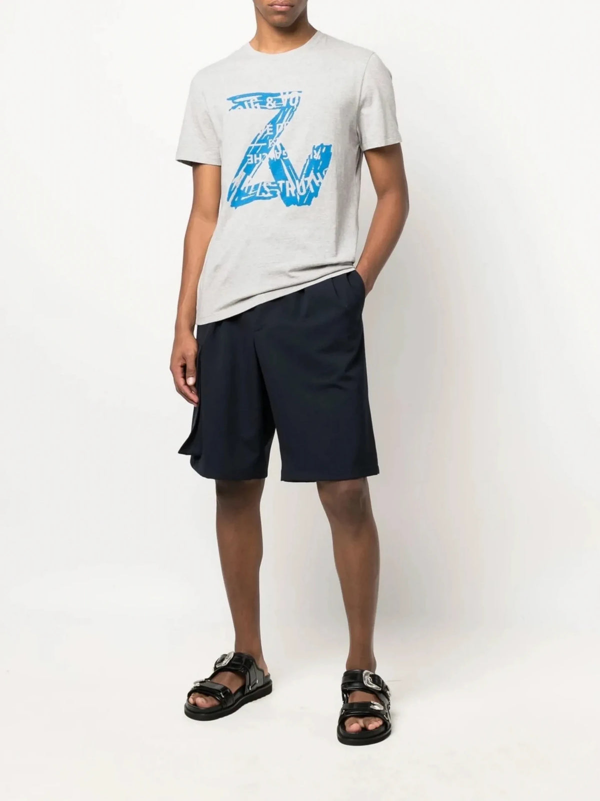 Monogram Heather Grey T-Shirt