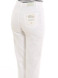 High-Waisted Malia White Jeans