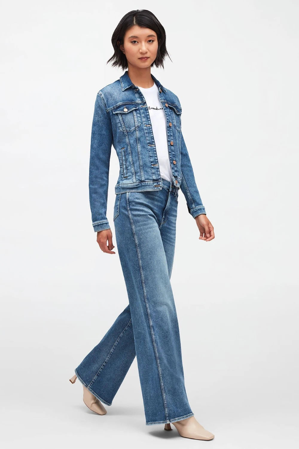 Modern Trucker Blue Jacket