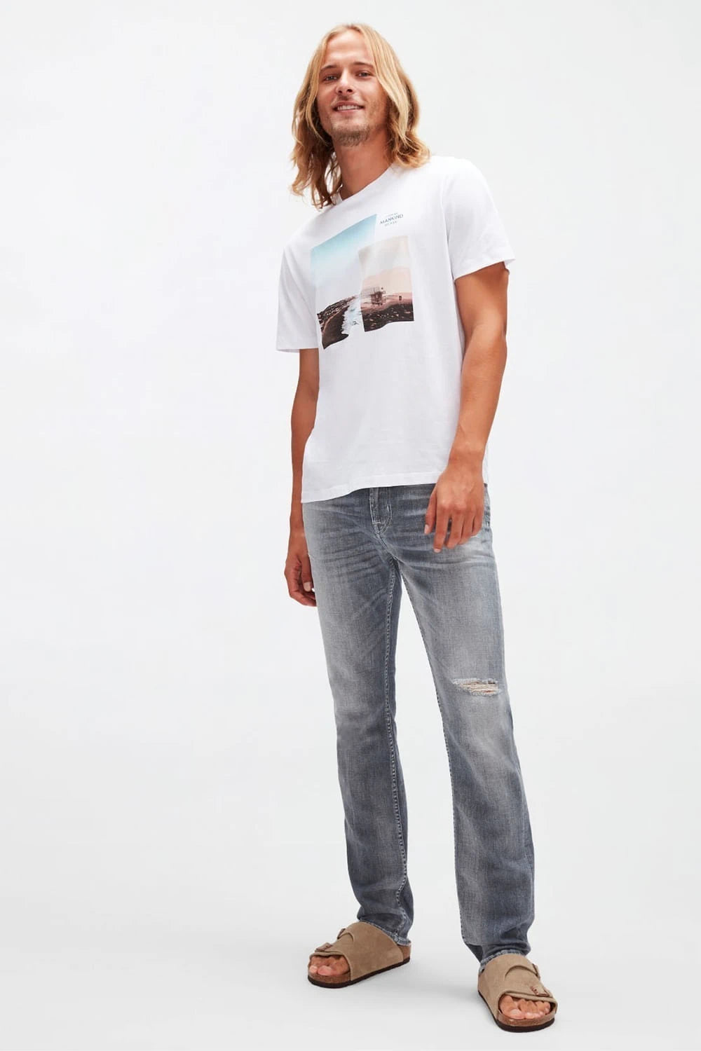 Graphic Tee Beach White Shirt