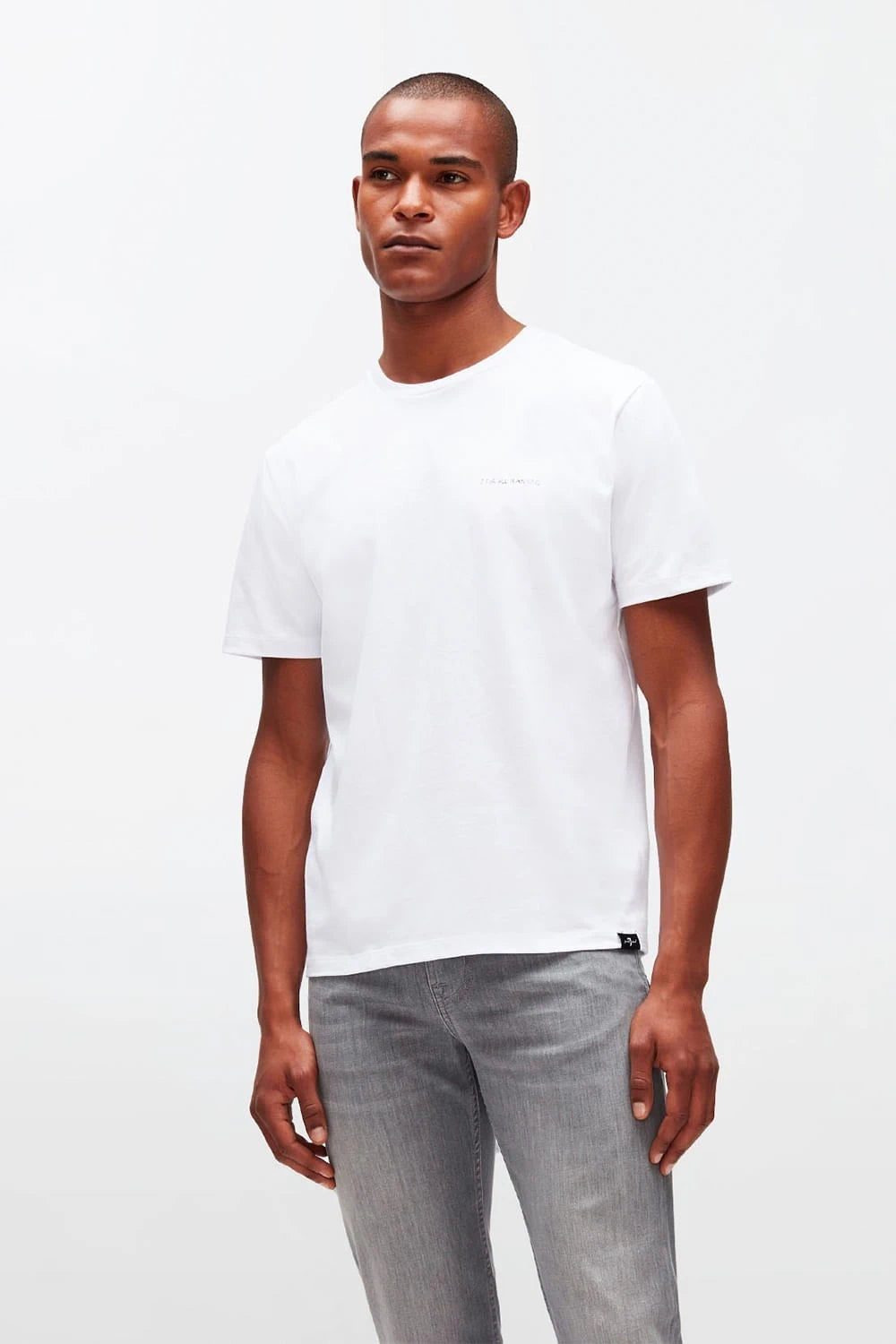 Big Seven Logo Tee White