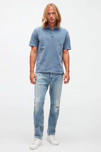 Old Dye Piquet Blue Polo