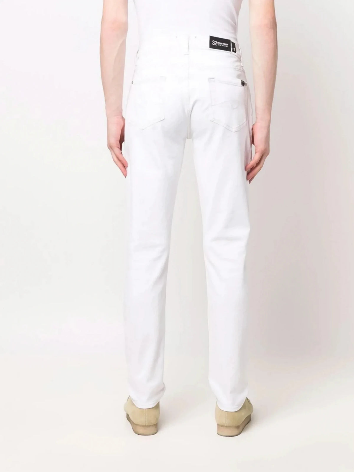 Slimmy Tapered White Jeans