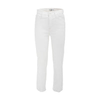 Logan Stovepipe White Jeans