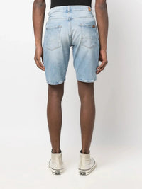 Stonewashed Blue Denim Shorts