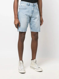 Stonewashed Blue Denim Shorts