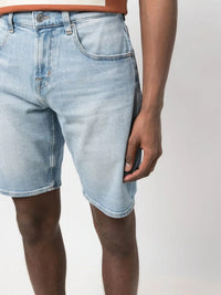 Stonewashed Blue Denim Shorts
