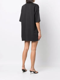 Graphic Print Grey T-Shirt Dress