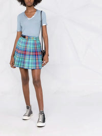 Metallic-Trim Blue T-Shirt