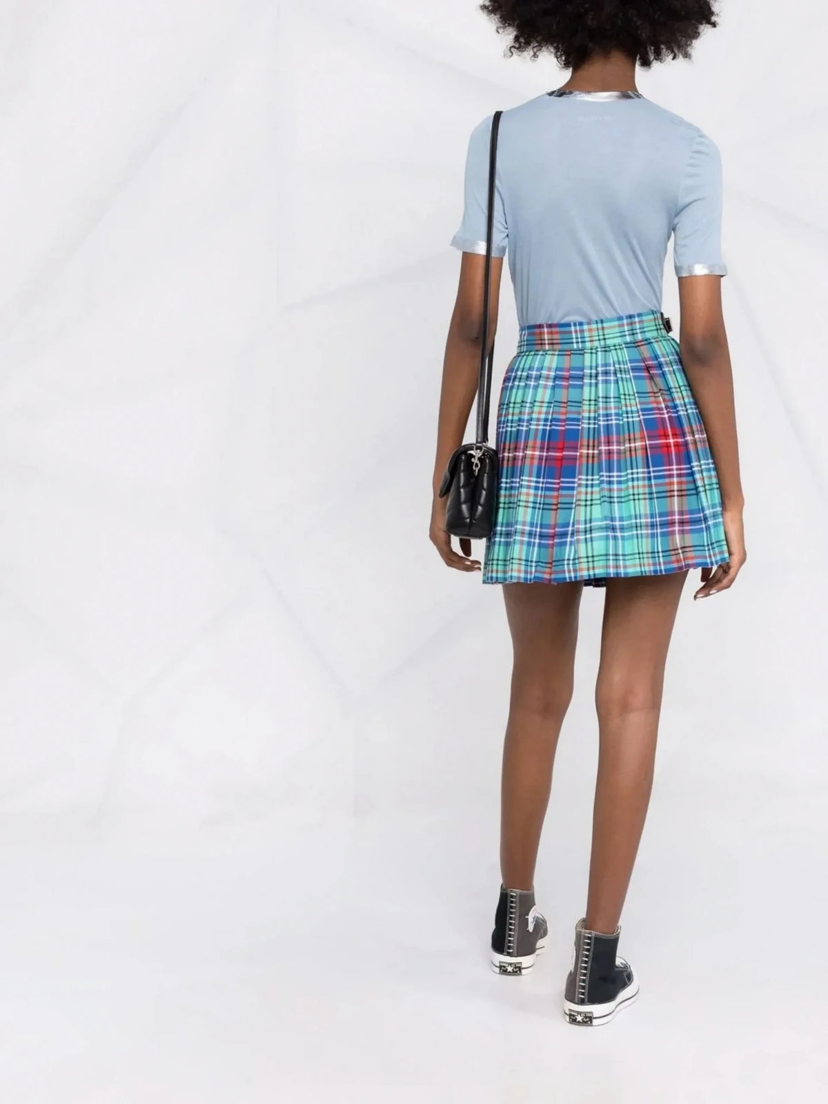 Metallic-Trim Blue T-Shirt