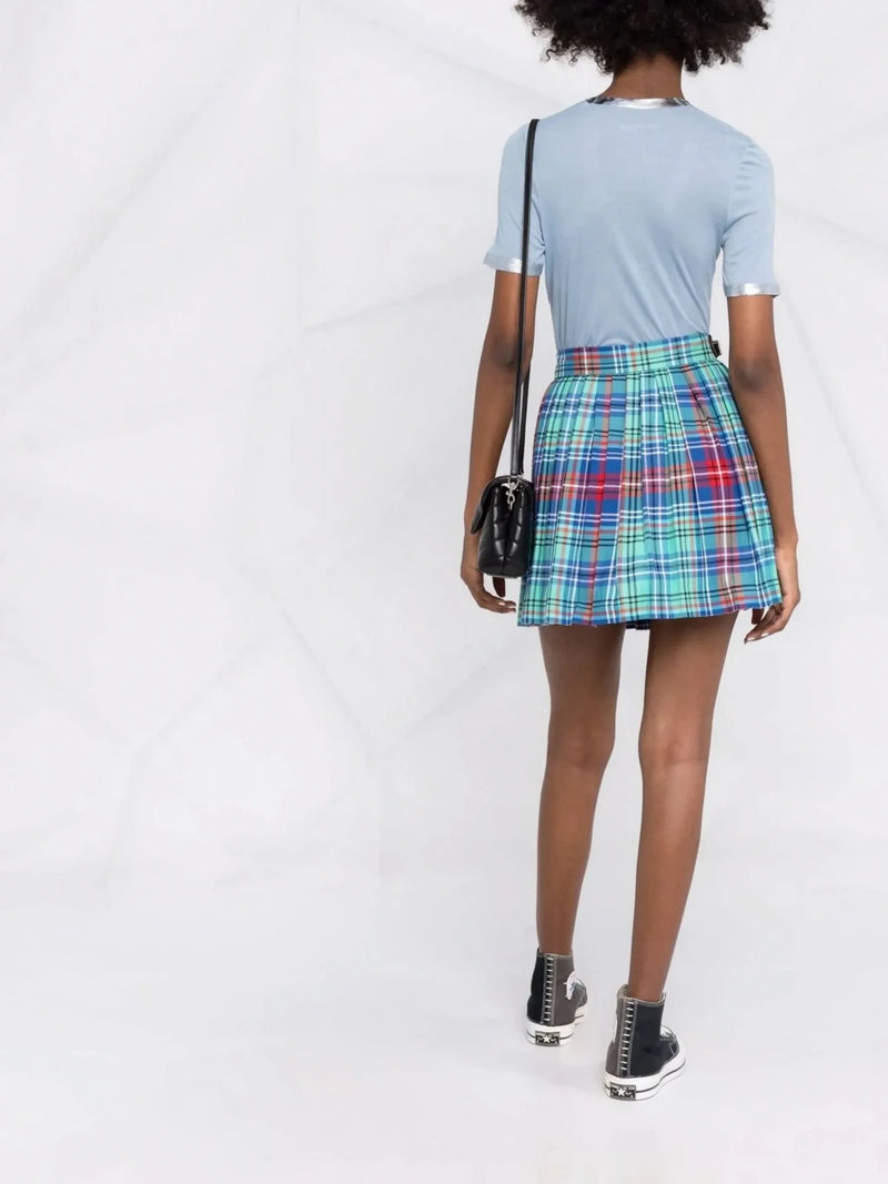 Metallic-Trim Blue T-Shirt