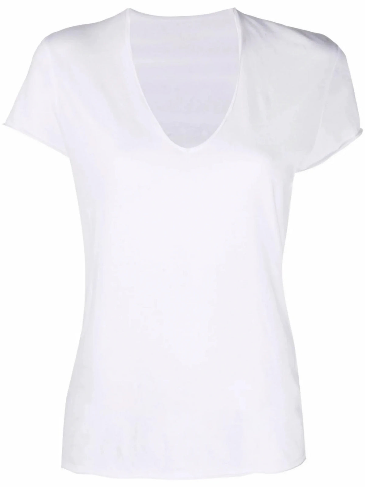 Mesh Panel White T-Shirt