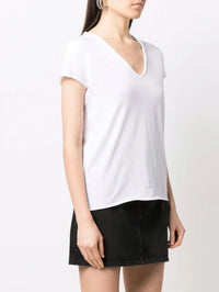 Mesh Panel White T-Shirt