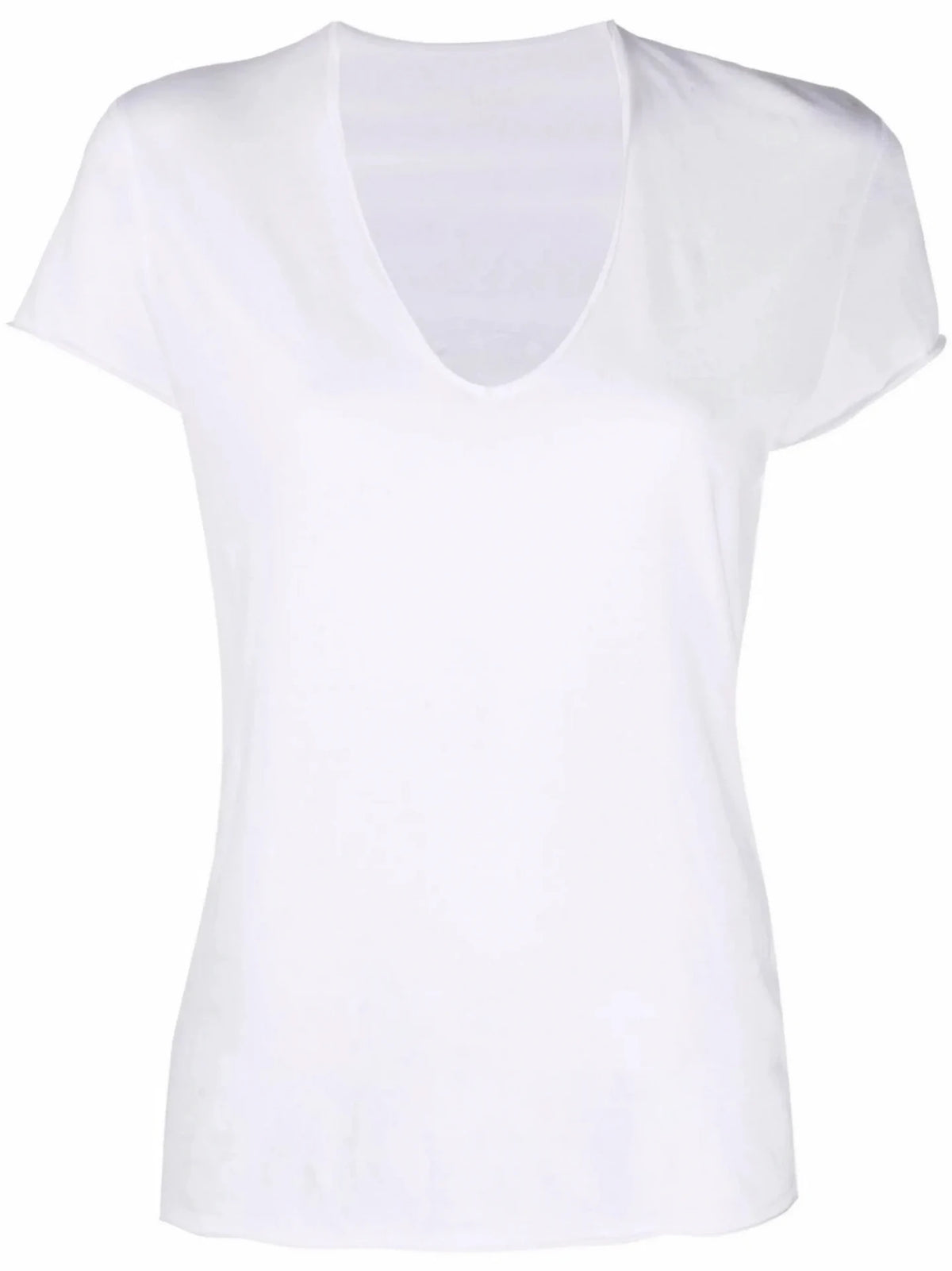Mesh Panel White T-Shirt