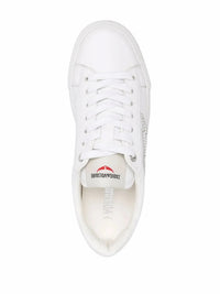Logo-Print White Sneakers