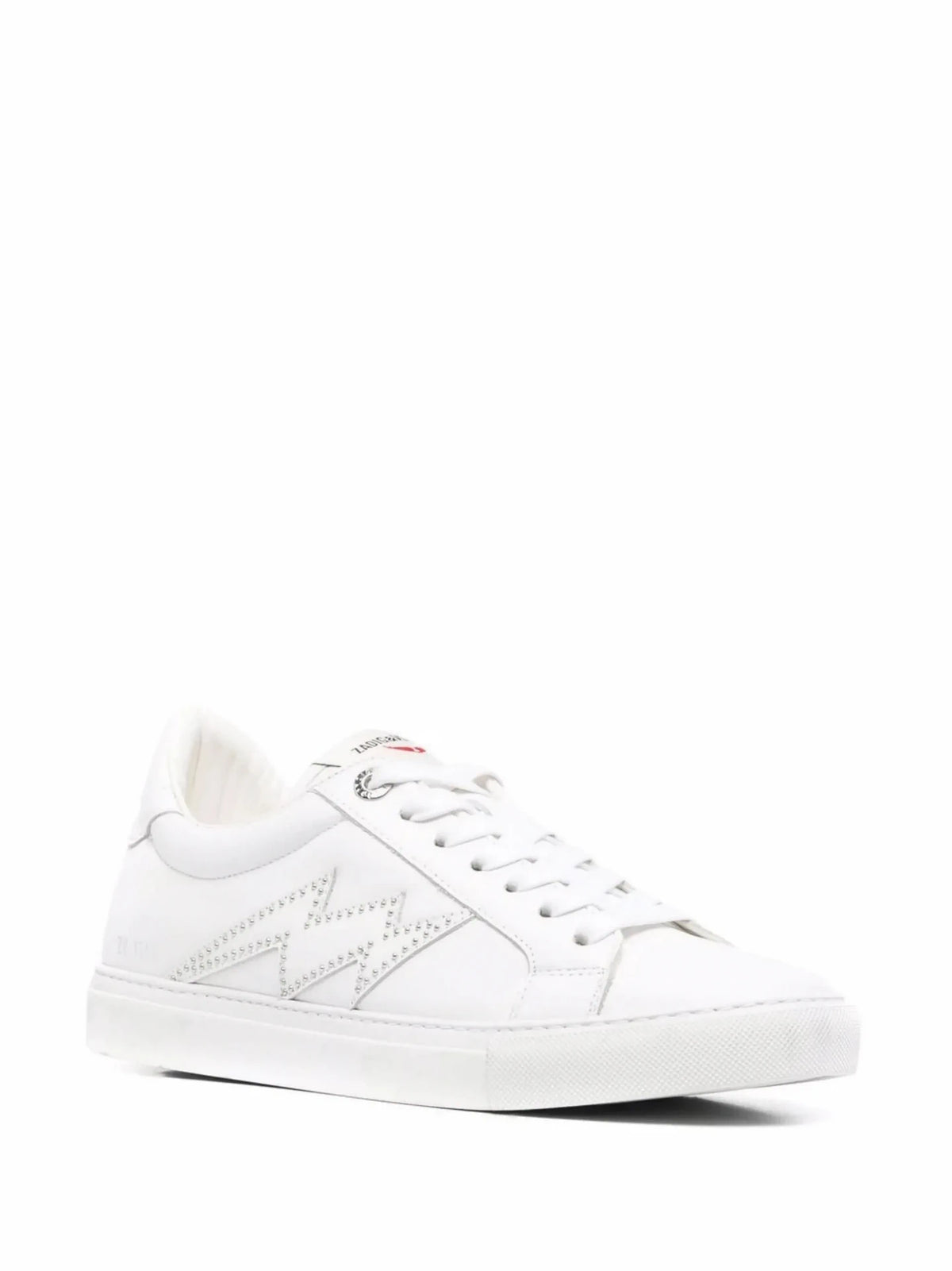 Logo-Print White Sneakers