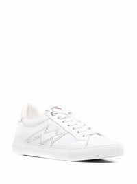 Logo-Print White Sneakers