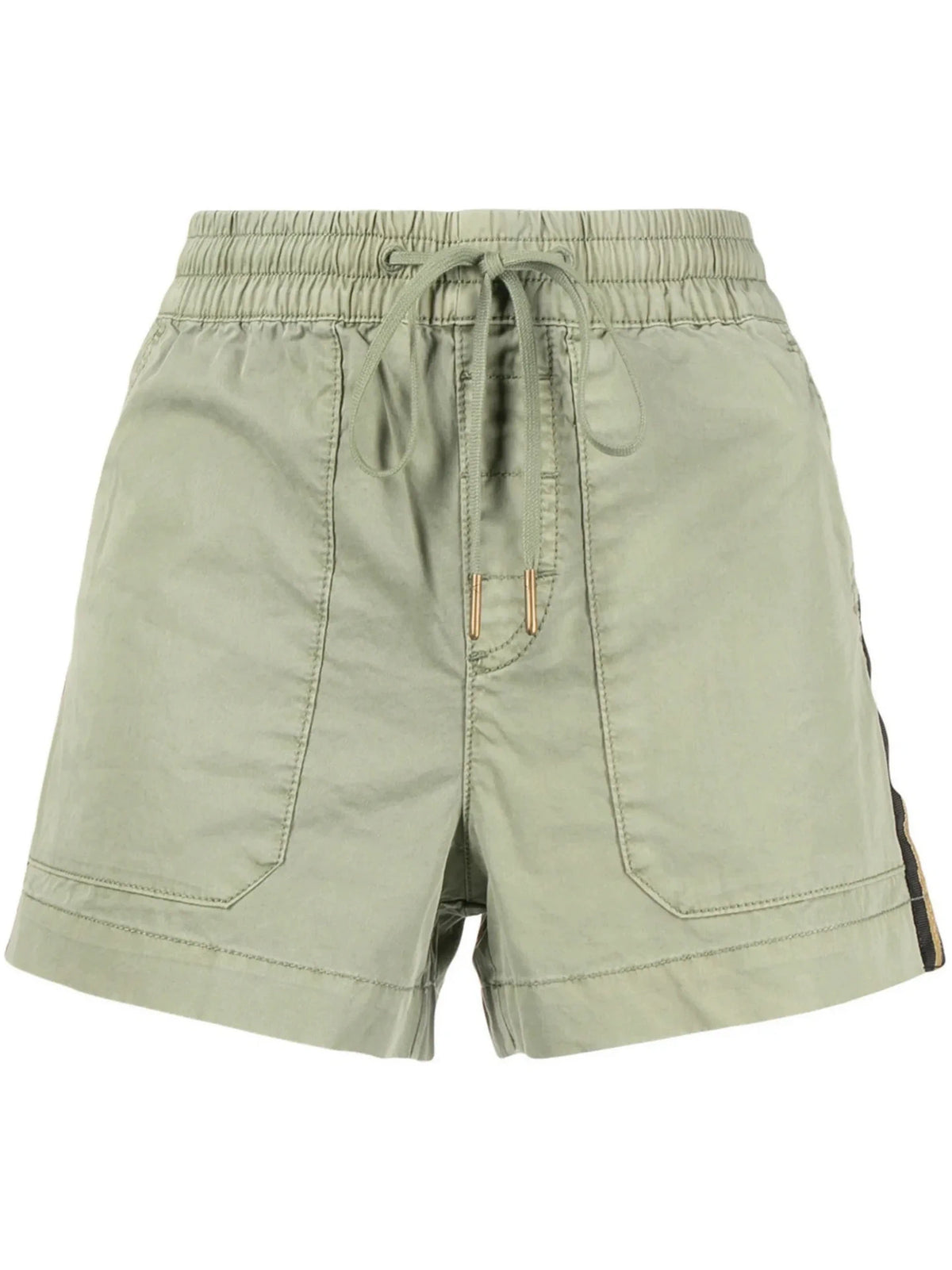 Side-Strap Green Shorts