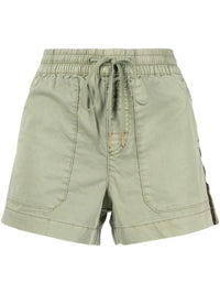 Side-Strap Green Shorts