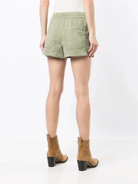 Side-Strap Green Shorts