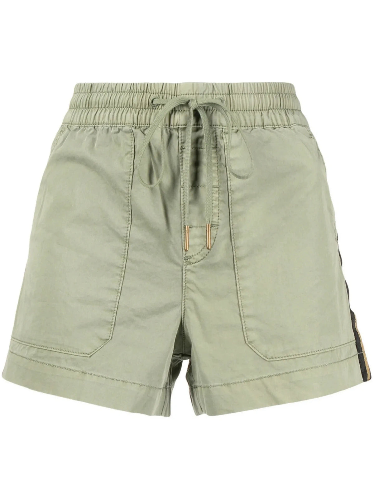 Side-Strap Green Shorts