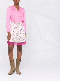 Touchy Satin Pink Blouse