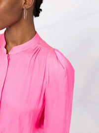 Touchy Satin Pink Blouse