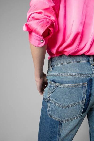 Touchy Satin Pink Blouse