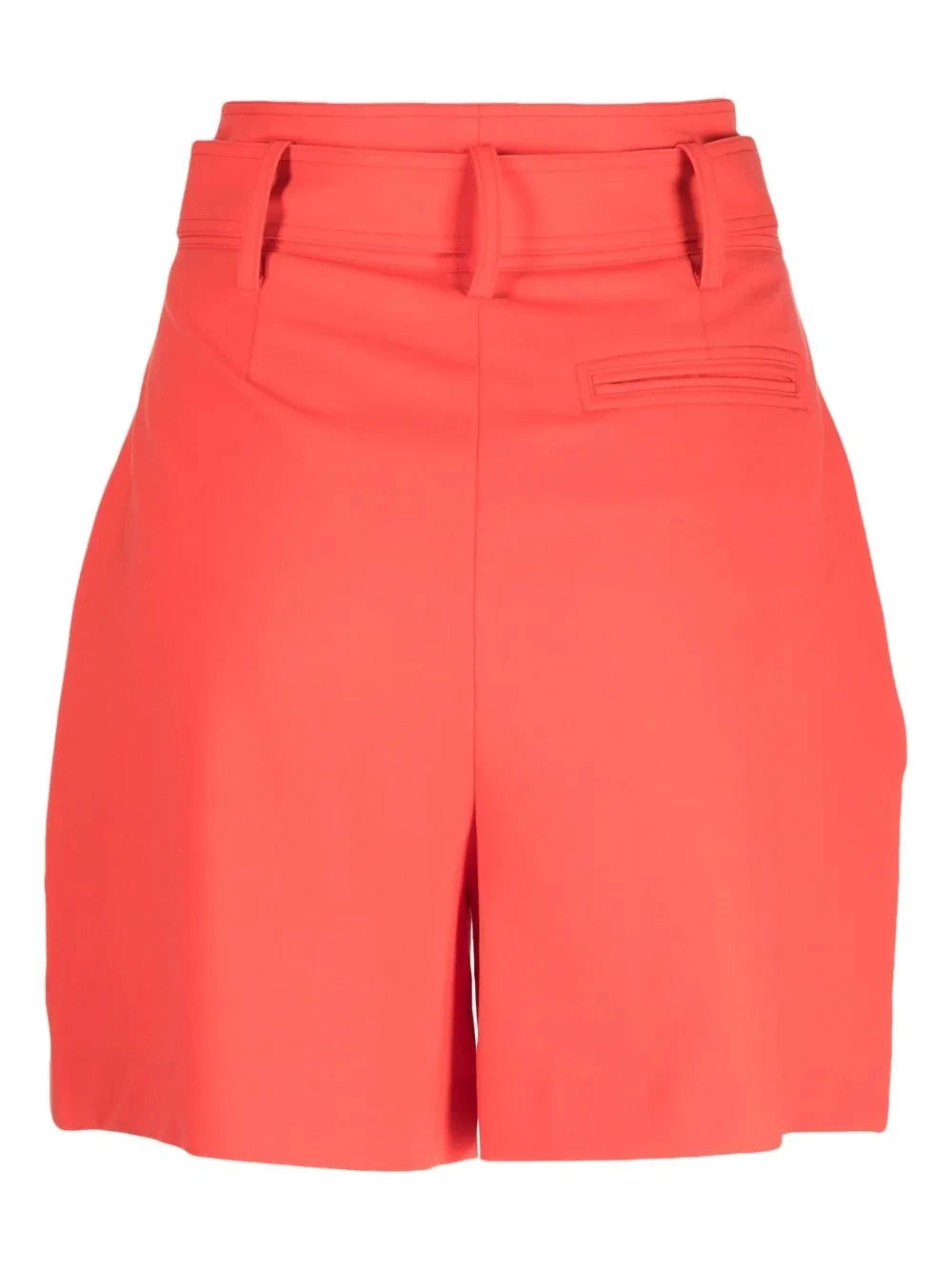 High-Waisted Orange Tailored Shorts