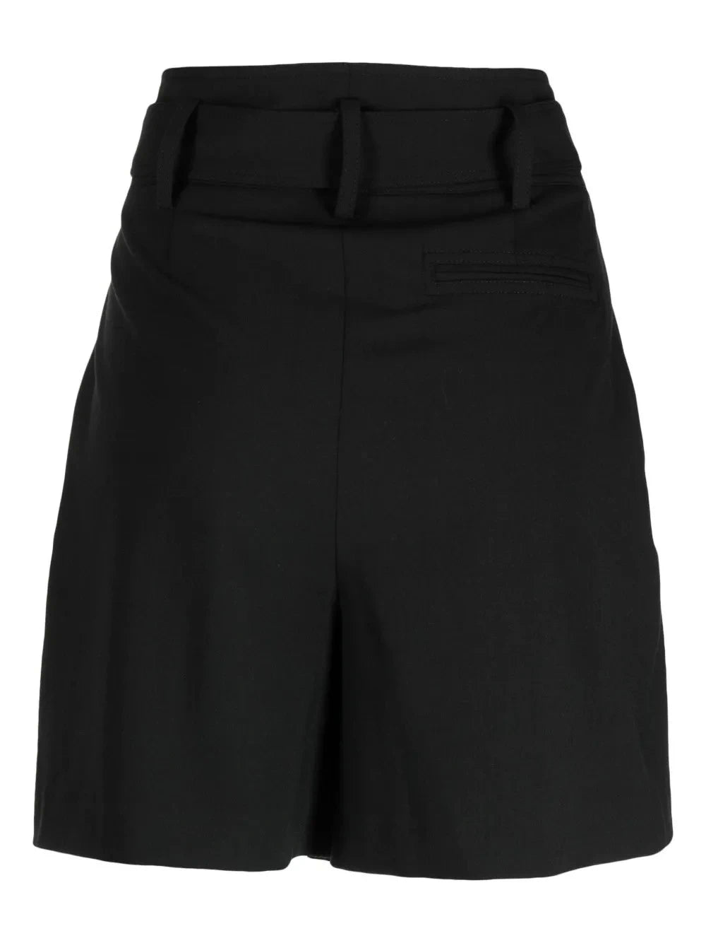 High-Waisted Orange Tailored Shorts