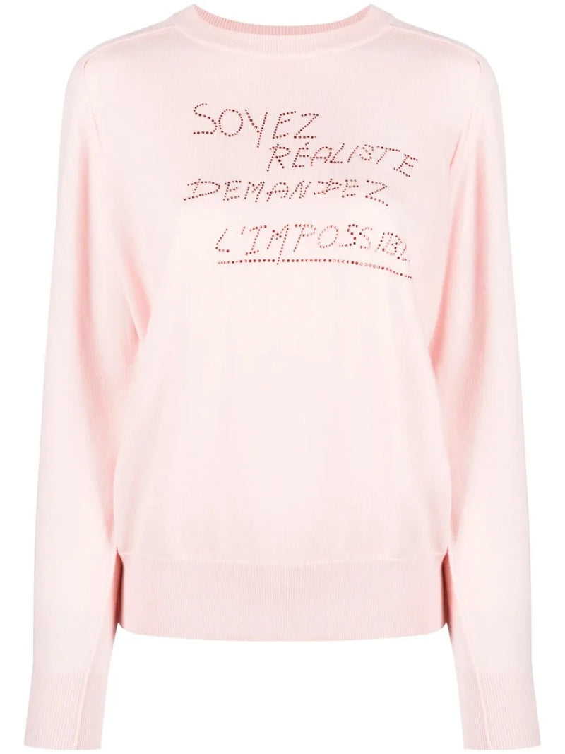Rhinestone Pink Pullover