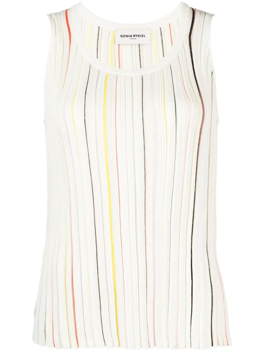 Striped White Tank Top