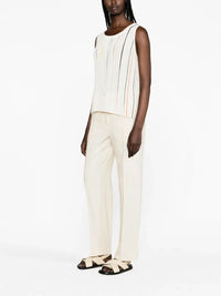 Striped White Tank Top