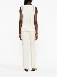 Striped White Tank Top