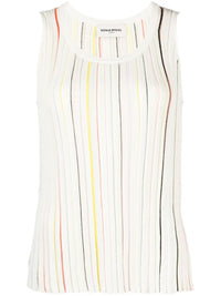 Striped White Tank Top