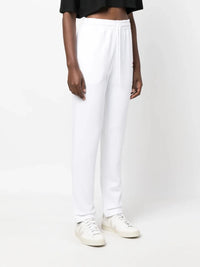 Logo Print White Track Pants