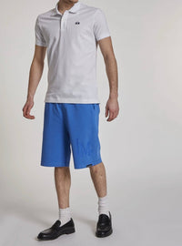 Short Sleeve White Polo Shirt