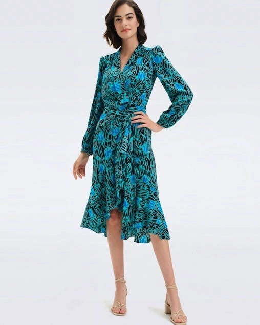 Carla Wrap Multicolour Dress