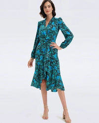 Carla Wrap Multicolour Dress