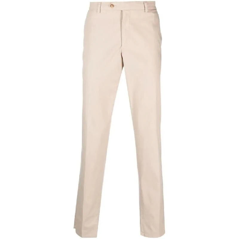 Slim Fit Beige Trousers