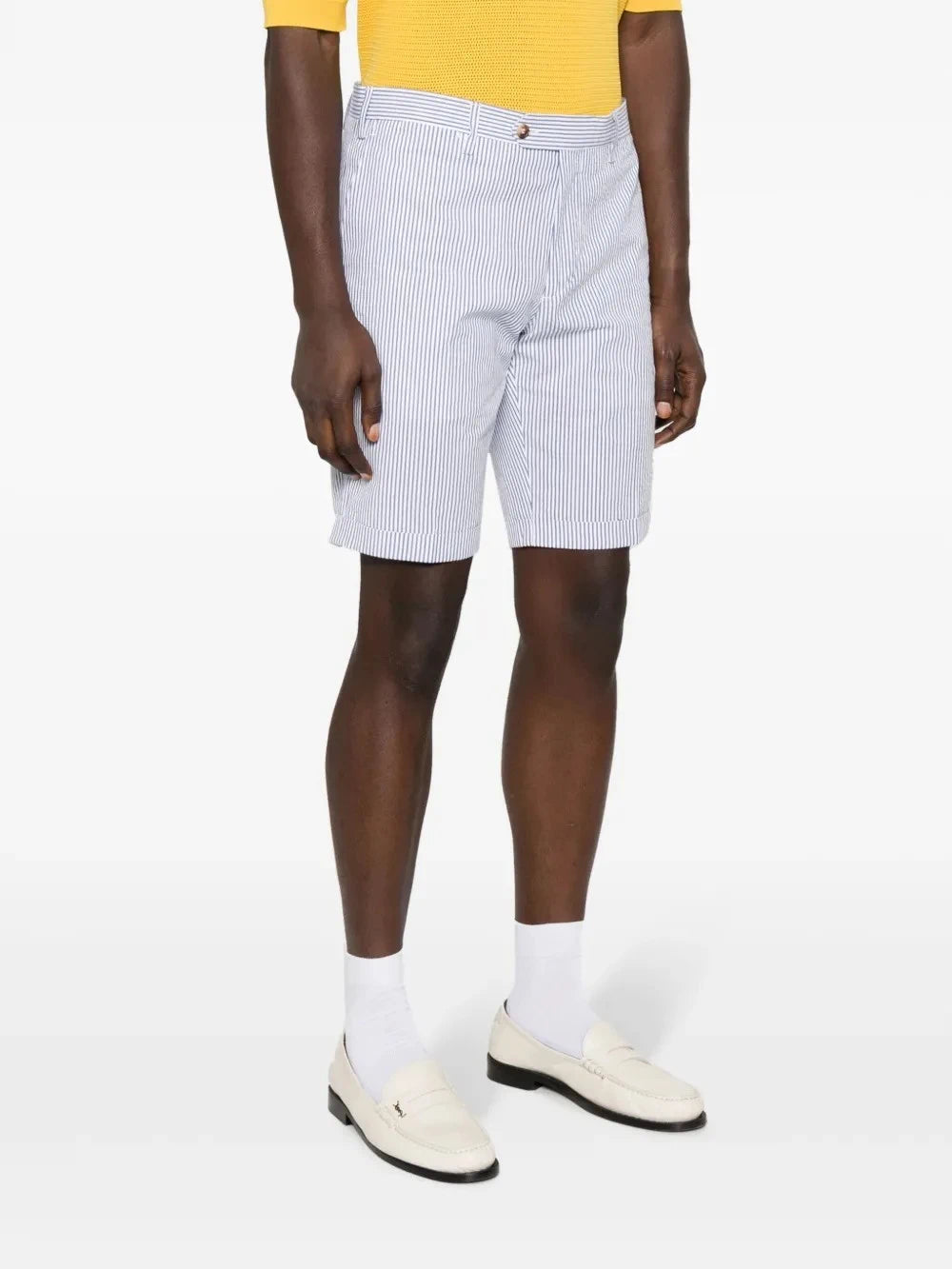 Lardini Striped Blue Bermuda