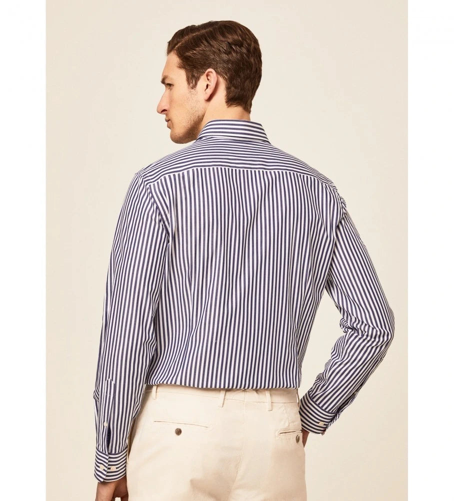 Bold Stripe White/Navy Shirt