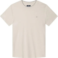 Textured Knit White T-Shirt