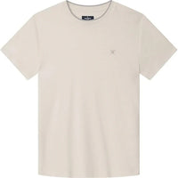 Textured Knit White T-Shirt