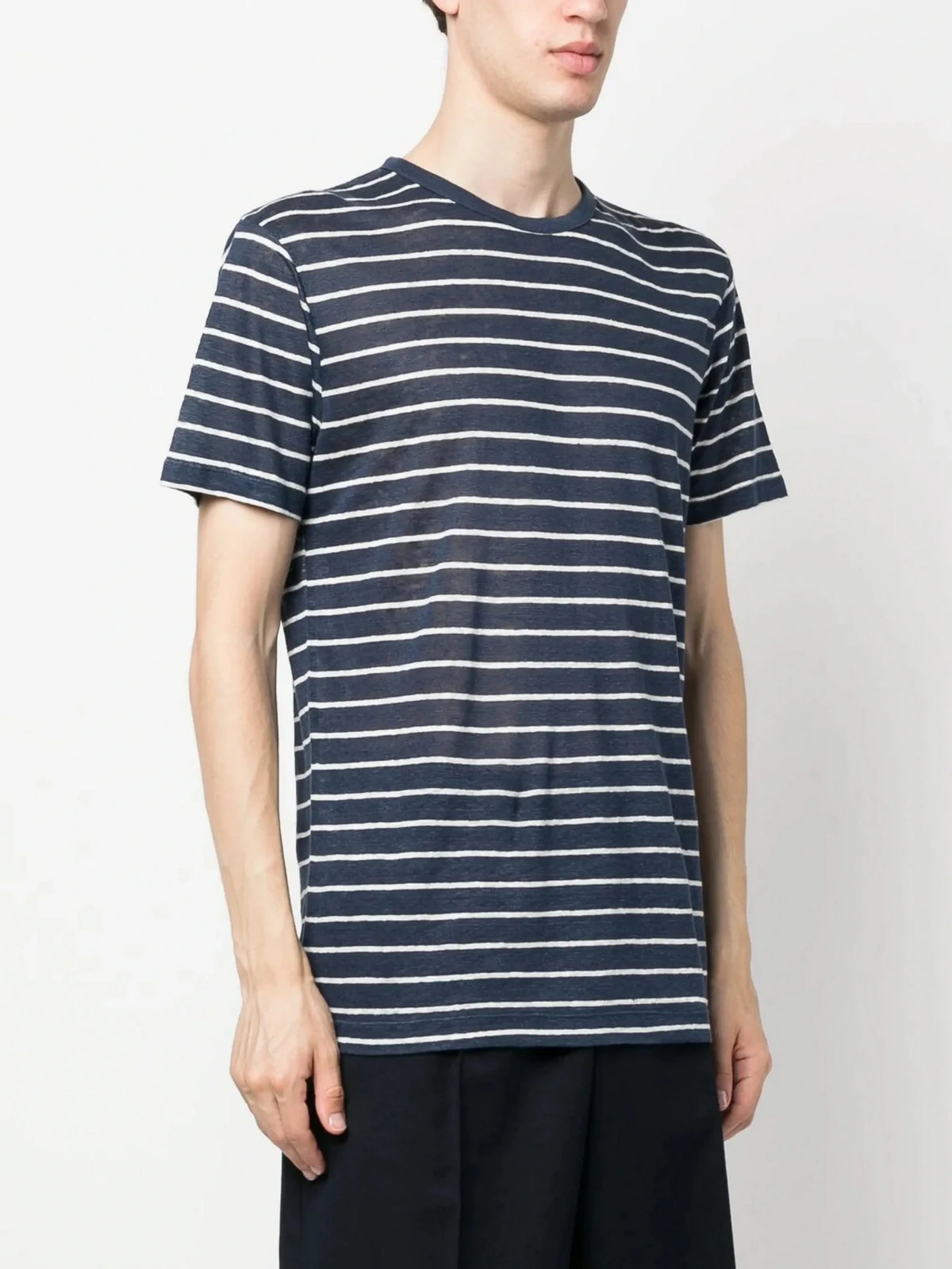 Striped Navy Blue T-Shirt
