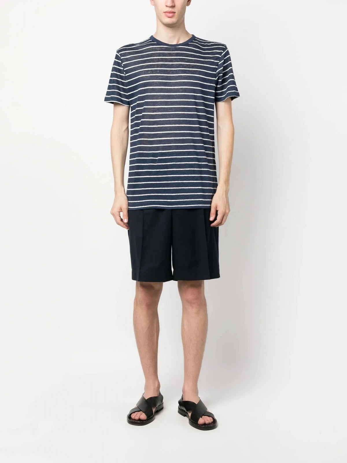 Striped Navy Blue T-Shirt