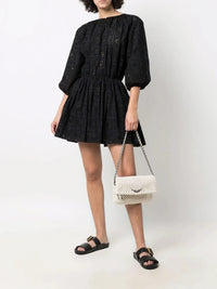 Rock Macramé Beige Shoulder Bag