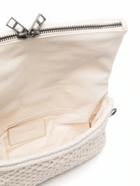 Rock Macramé Beige Shoulder Bag